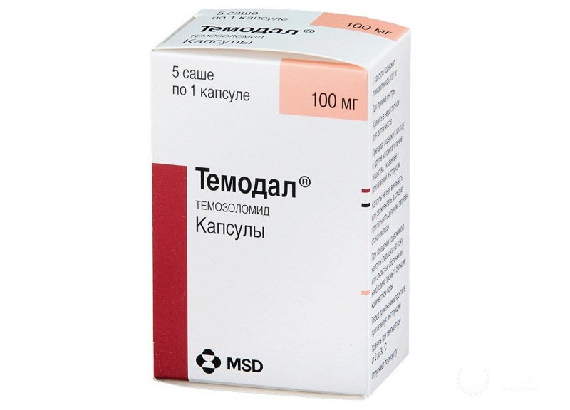 Химиотерапия при опухолях головного мозга: Темозоломид (Temozolomide)